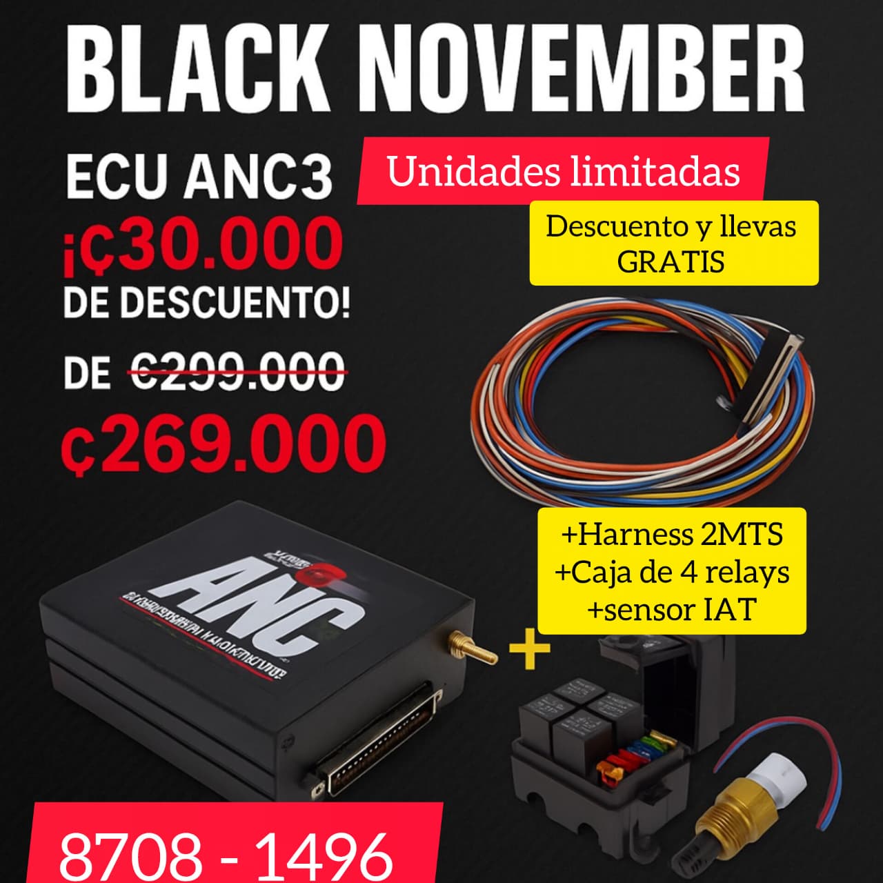 ANC3 + Harness + Caja de Relays + Sensor IAT